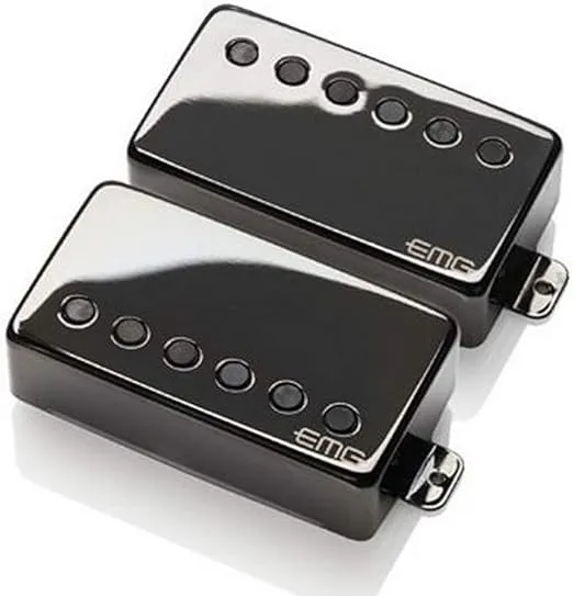 EMG JH James Hetfield Signature Guitar Pickup Set, Black Chrome