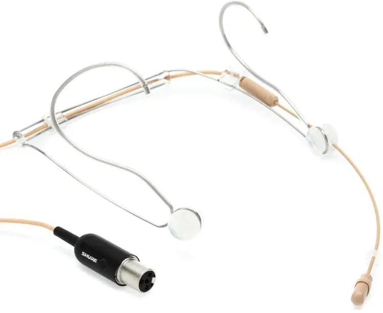 Shure DuraPlex DH5 Omnidirectional Headset Microphone with TA4F Connector - Tan