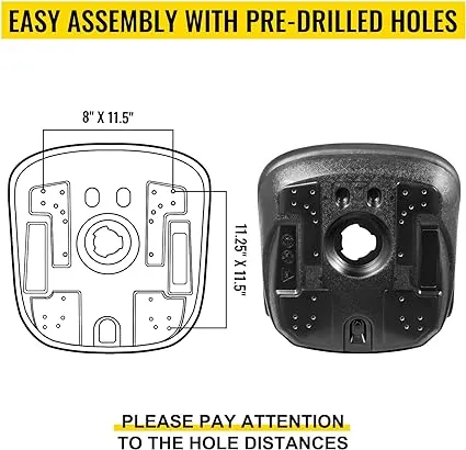 VEVOR Universal Tractor Seat Replacement 2 Pack, Compact High