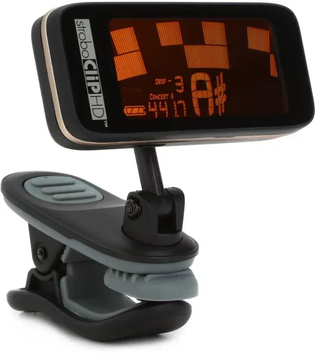 Peterson StroboClip HD Clip-On Tuner | Guitar, Bass, Violin, Ukulele, Harp, Brass, Woodwind, Orchestral