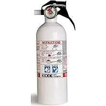 Kidde 466635MTLK Mariner 5 Fire Extinguisher, 2#, 5-B:C, with Metal Valve Nylon VB, White