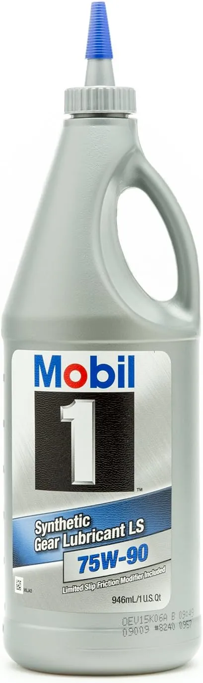 Mobil 1 75W-90 Synthetic Gear Lube - 1 qt.