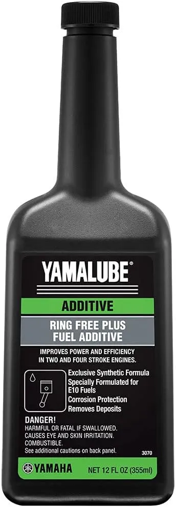 Yamaha Original OEM Yamalube ACC-RNGFR-PL-12 Fuel Stabilizer & Conditioner Ring Free Plus Fuel Additive 12 Ounce Bottle