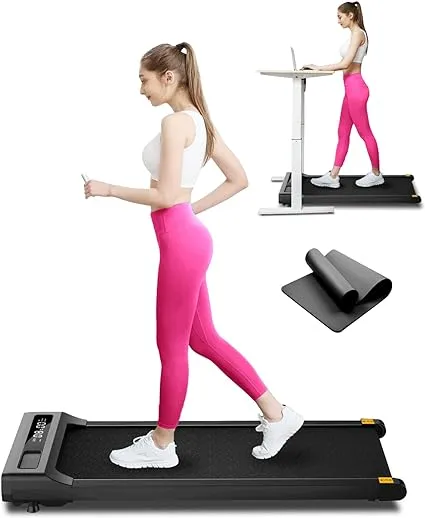 NOTIUS Walking Pad Treadmill Under Desk-Under Desk Treadmill for Office Home,2 in 1 Desk Treadmill Space Saving with Treadmill Mat,Remote Control,LED Display.