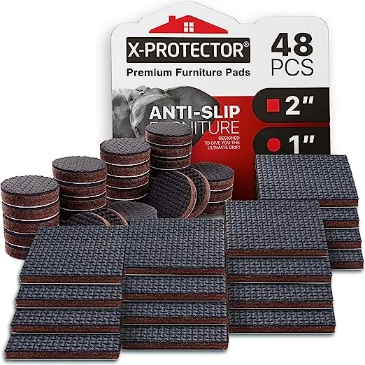 Non Slip Furniture Pads X-Protector Premium 12 Pcs 3"