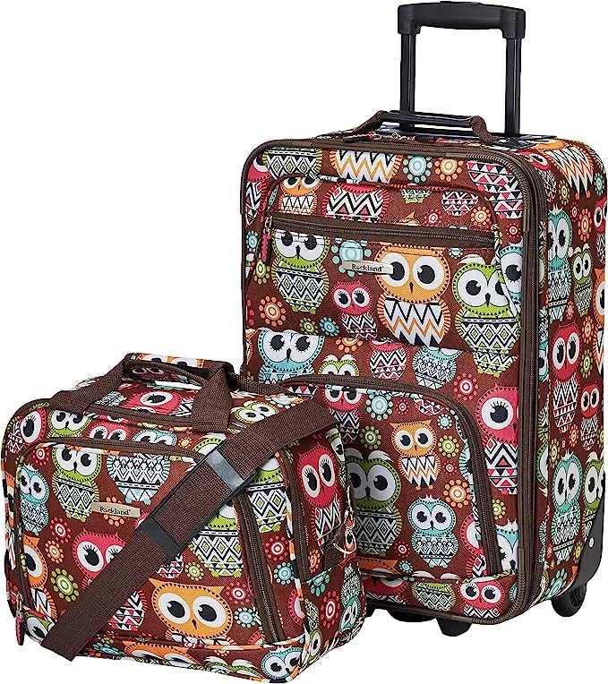 Rockland 2 PC Peace Luggage Set