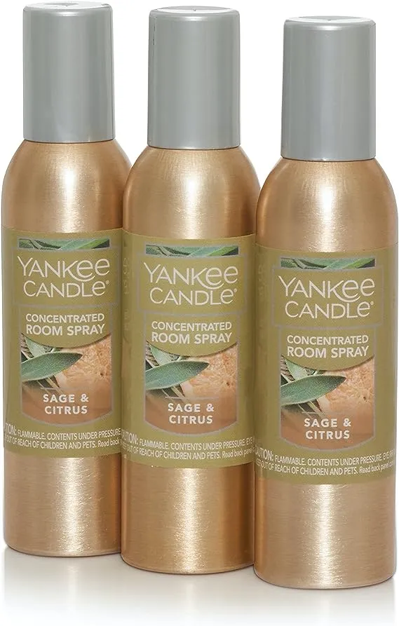 Yankee Candle Sage & Citrus Concentrated Room Spray 3-Pack 