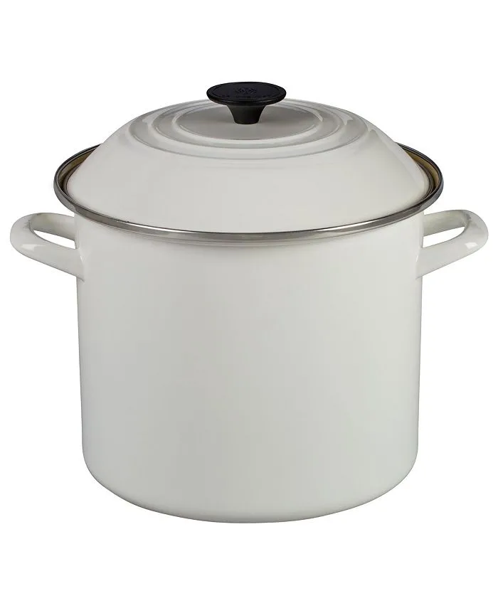 Le Creuset Enamel On Steel Stockpot, 10 qt., Oyster