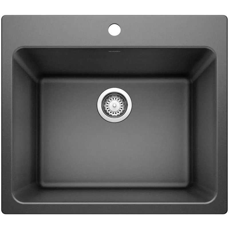 Liven 25" Dual Mount Single Basin SILGRANIT Laundry Sink