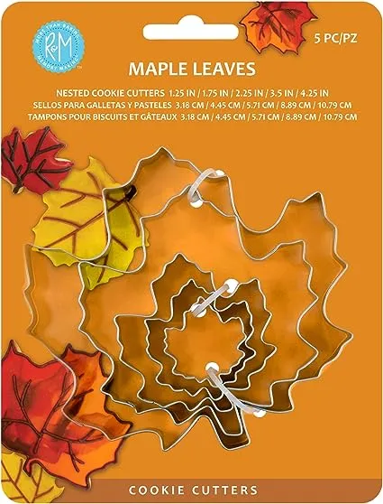 R&M International Maple Leaf Cookie Cutter Set