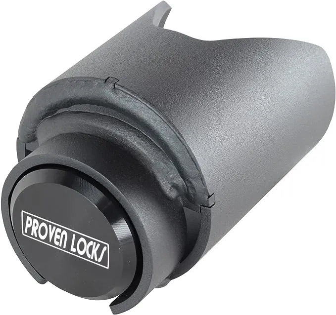 Proven Industries Model 2178 Trailer Lock, Fits 2-Inch Trailer Couplers, Secures Safety Chains, Made in The USA, (Black)