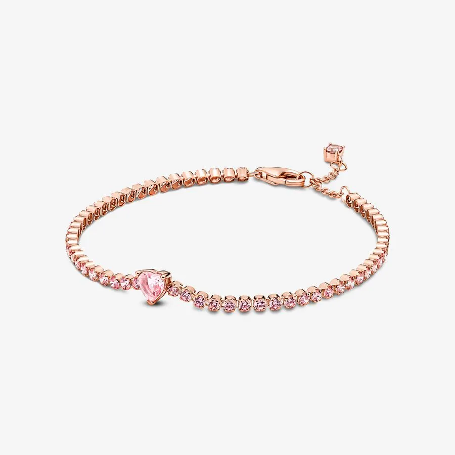 Pandora Sparkling Heart Tennis Bracelet