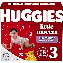 Huggies Little Movers Baby Diapers - Size 3 68 ct