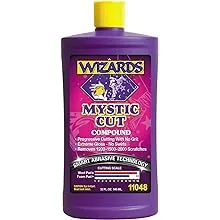 Wizards Buffing Liquid - Cutting Compounds & Polish Machine Glaze (32 oz, Mystic Cut Compound)