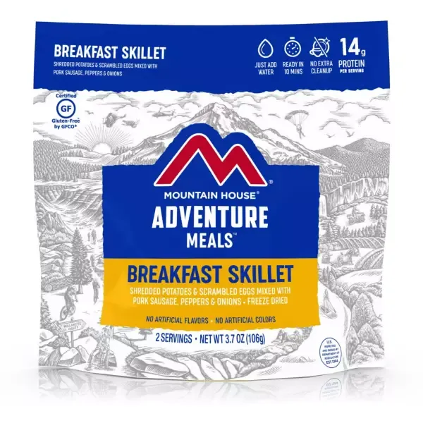 Mountain House Breakfast Skillet | Freeze Dried Backpacking & Camping Food | 2 Servings | Gluten-Free