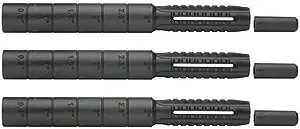 The Golf Works 3 Pack Universal Golf Shaft Extensions Graphite or Steel Shafts Black