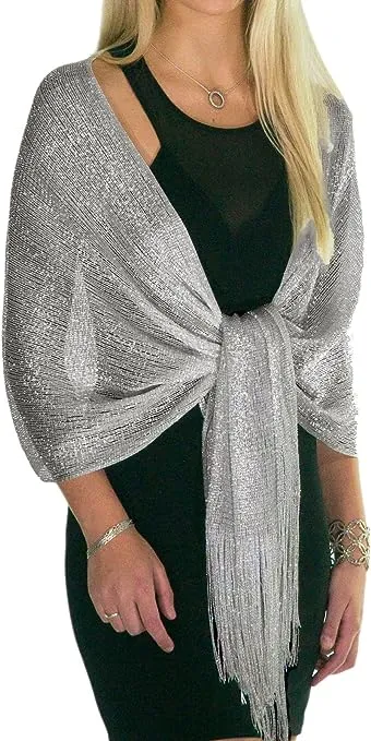 ShineGlitz Shawls and Wraps for Evening Dresses, Womens Shawls and Wraps, Dressy Shawls and Wraps for Evening Wear