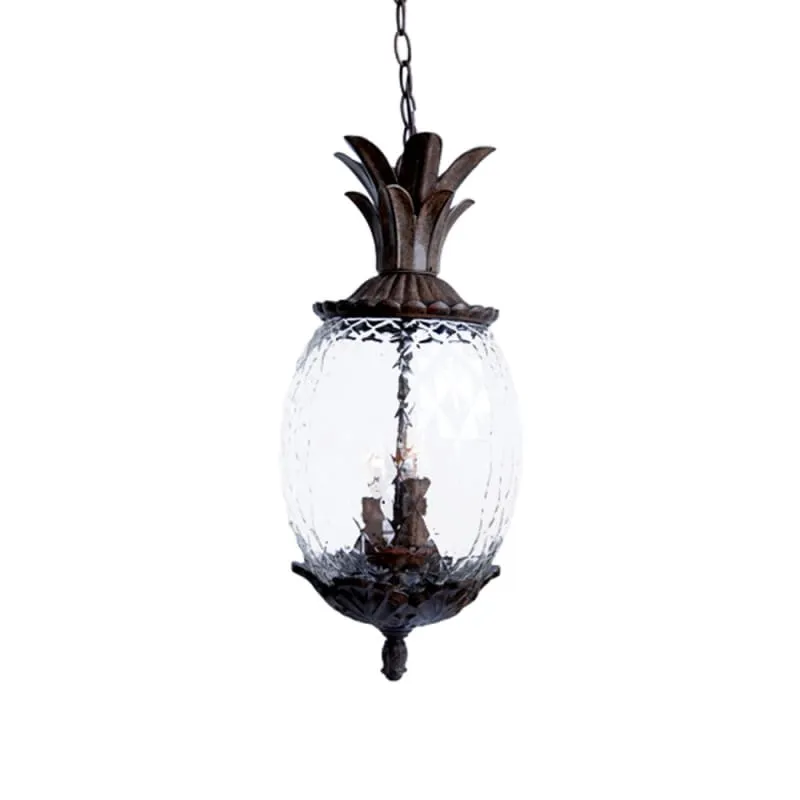 Lanai 3 Light 21" Height Outdoor Pineapple Pendant