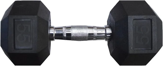 Rage Fitness Rubber Hex Dumbbell