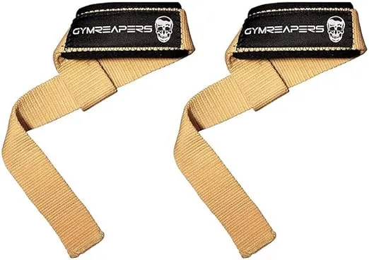 Gymreapers Lifting Wrist Straps for Weightlifting, Bodybuilding, Powerlifting, Strength Training, & Deadlifts - Padded Neoprene with 18 inch Cotton