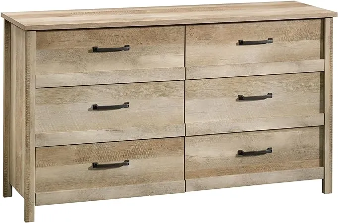 Sauder Cannery Bridge 6-Drawer Dresser, Lintel Oak finish