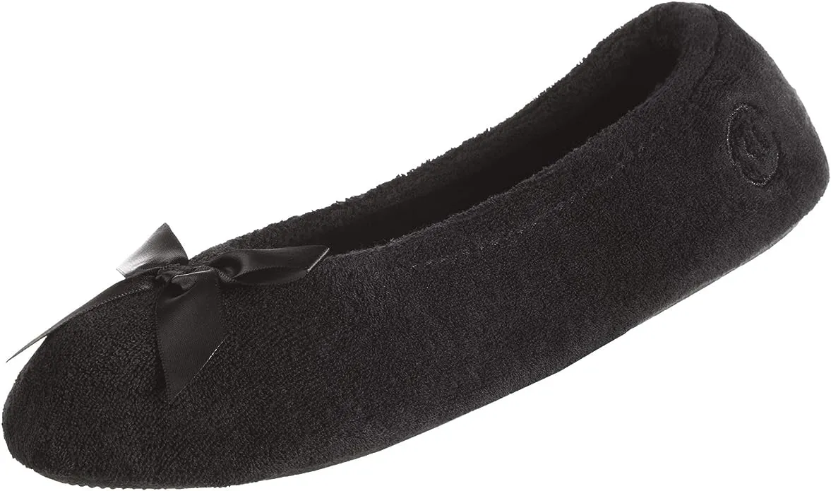 Isotoner Women's Terry Ballerina Slippers