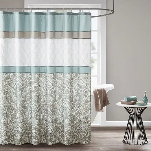 510 Design Printed and Embroidered Shower Curtain