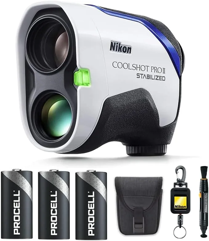 Nikon 6 x 21 Coolshot Laser Rangefinder Nikon Lens Pen Tether Batteries