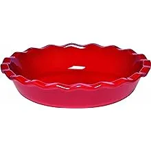 Emile Henry - Pie Dish, 9" Burgundy