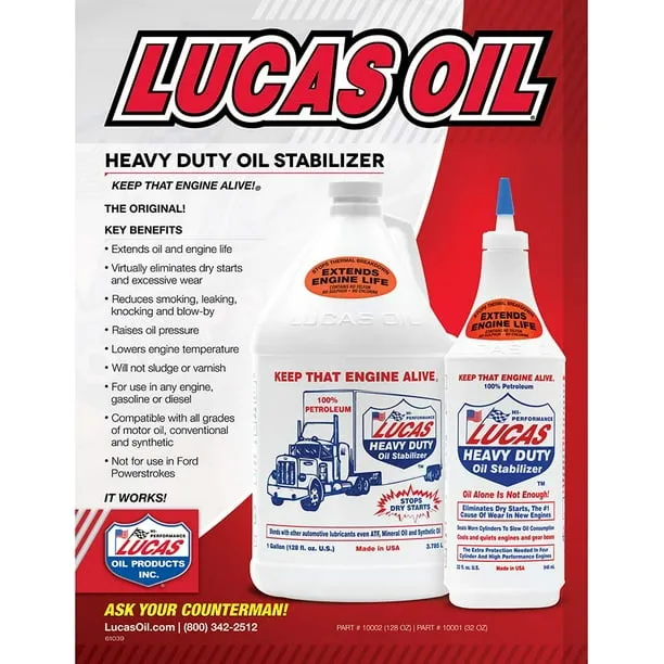 Lucas Oil 10001 Heavy Duty Oil Stabilizer - 1 Quart