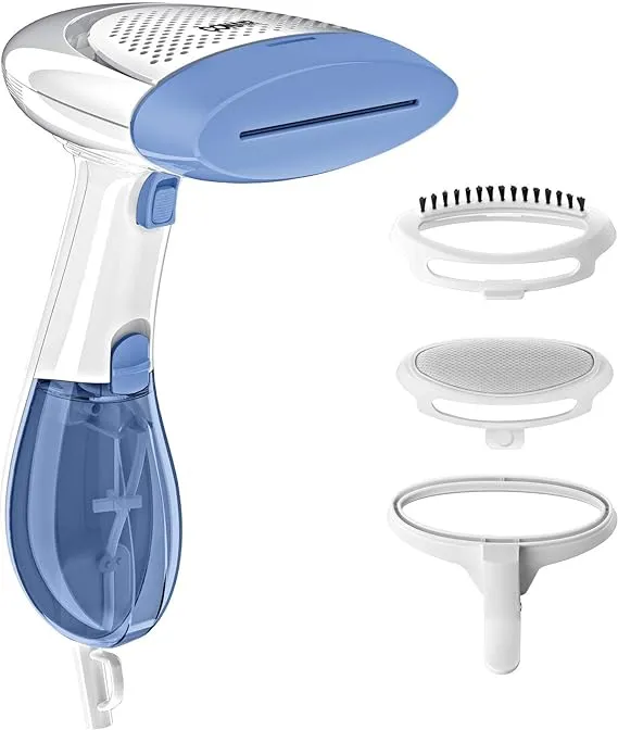 Conair Handheld Garment Steamer for Clothes, ExtremeSteam 1200W, Portable Handheld Design,White/Blue