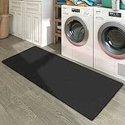  Ultra Thin Bathroom Runner Rugs Mats Super Absorbent Bath L 17.5&#034; * 38&#034; Grey