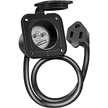 Welluck 15 Amp 125V AC Power Inlet Port Plug