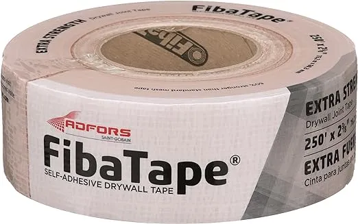 FibaTape FDW8666-U 2-3/8x250 Extra Strength Drywall Joint TapeFibaTape FDW8666-U 2-3/8x250 Extra Strength Drywall Joint Tape