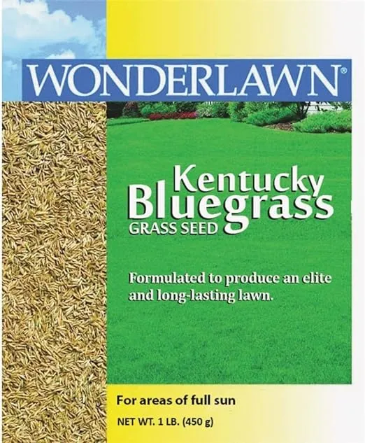 Wonderlawn Kentucky Bluegrass Full Sun Grass Seed 1 lb