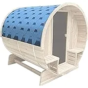 ALEKO SB8CPSSNG Shingle Blue Bitumen Sauna Roof Set Barrel Sauna