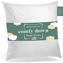 ComfyDown 95% Feather 5% Down Square Decorative Pillow Insert