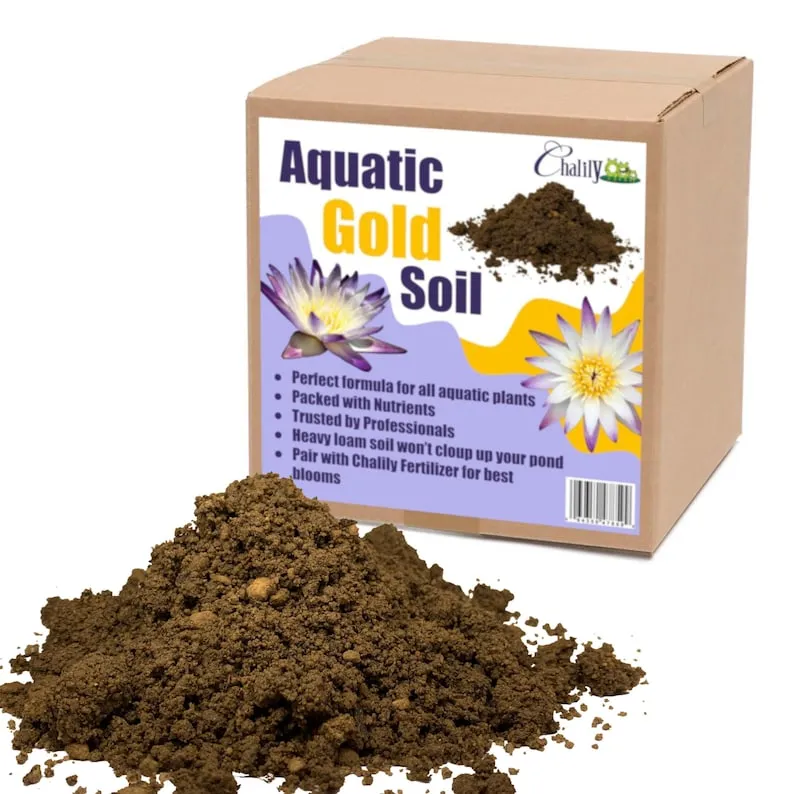 Aquatic Gold Soil Perfect for Water Lilies, Lotus, and All Aquatic Plants Packed with Nutrients Aquatic Soil is Great for Pond Plants 4 quarts