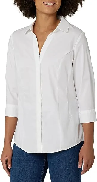 Riders by Lee Indigo Women's Easy Care ¾ Sleeve Woven Shirt