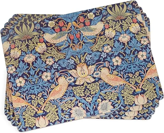 Pimpernel William Morris Strawberry Thief Blue Placemats - Set of 4