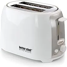 Better Chef Cool Touch Wide-Slot Toaster, White