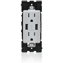 Leviton RUAA1-PG Renu 15A Receptacle Usb Charger