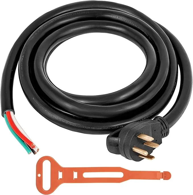 VEVOR Generator Extension Cord 6 Gauge STW 6/3+8/1 RV Power Cord N14-50P to Bare Wire