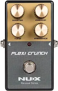 NUX Plexi Crunch Guitar Distortion Effect Pedal High Gain Distortion Tone, Classic British High Gain Tone