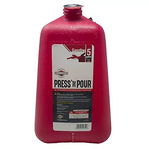 Garage Boss Press N Pour Gas Can, 5 gal. - Red