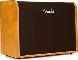 Fender Acoustic Guitar Amp, 100 Watts, Bluetooth Speaker, 8 Inch Full-range Speaker, 14Hx18.5Wx9.25D inches, Wood, Natural Blonde