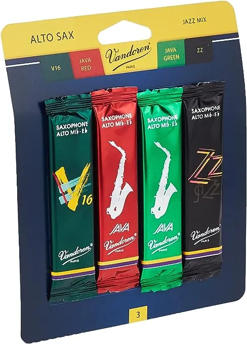 Vandoren Alto Sax Jazz Reed Mix Pack - 3