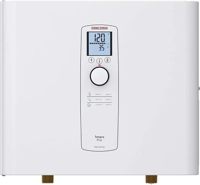 Stiebel Eltron Tankless Water Heater – Tempra 24 Trend – Electric, On Demand Hot Water, Eco, White