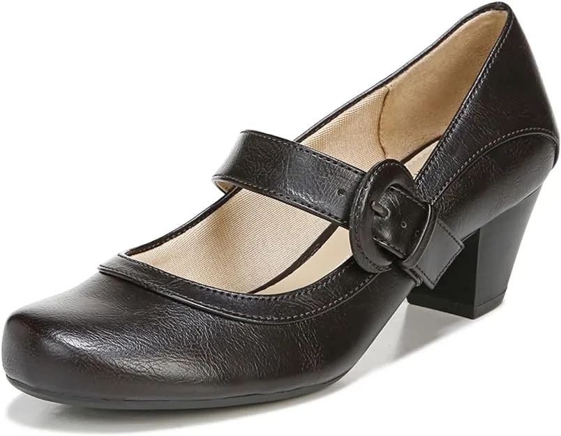 LifeStride Women's Rozz Mary Jane Block Heel Pumps