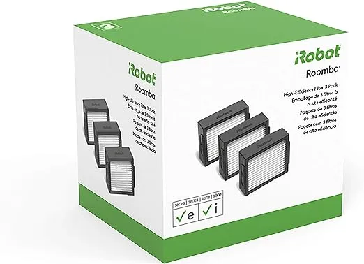 iRobot High-Efficiency Filter, 3-Pack for Roomba E, I, & J Series